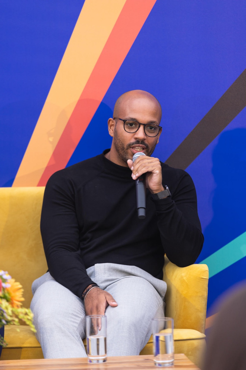 Julien Mouyeket lors d'une table ronde professionnelle